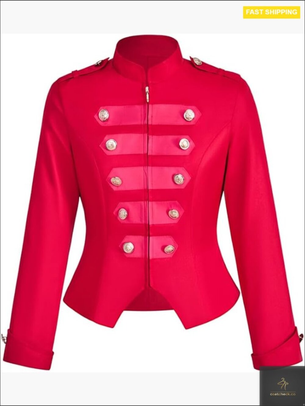 Steampunk Ringmaster Jacket Double Breasted Vintage Blazer Casual Zip Up